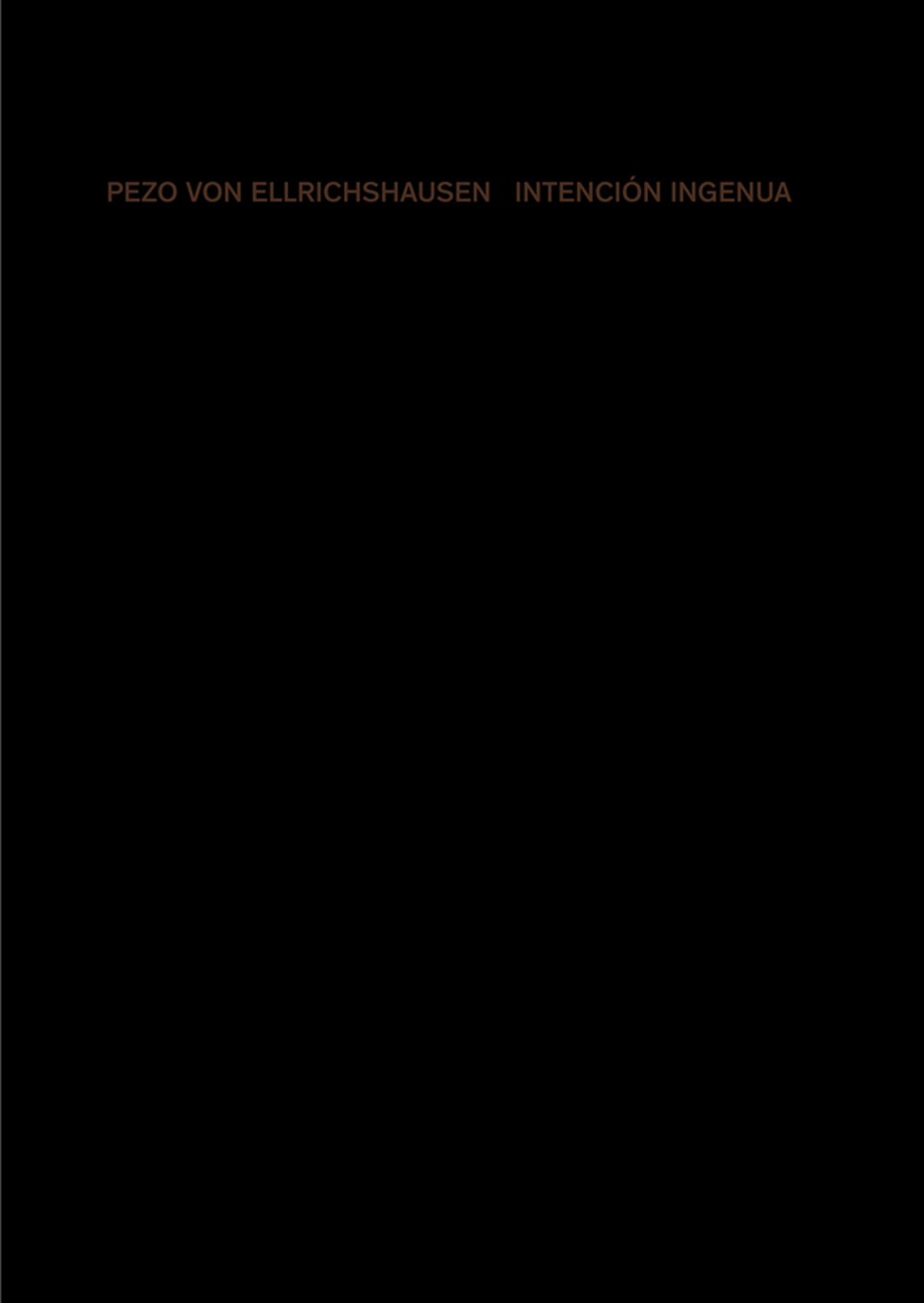 Livre Intención ingenua Pezo von Ellrichshausen reliure luxe