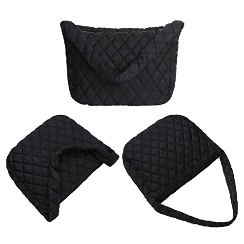 Ovida Women Large Puffy Tote Bag Quilted Down Cotton Padding Shoulder Bag Winter Warm Lightweight Handbag With Zip #TOP5