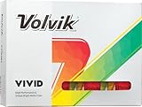 Volvik Vivid Matte Golf Balls (One Dozen) (Red)