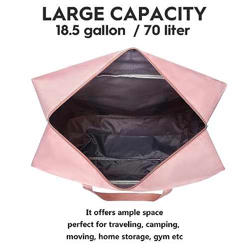 Large Duffel Bags for Travel, 70L Foldable Travel Tote Bags, Weekender Overnight Bags for Men & Women with Trolley Sleeve3