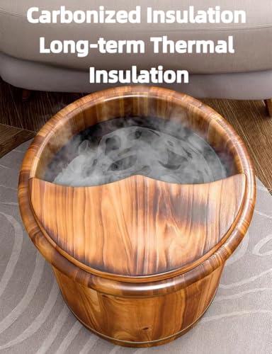 Masajeador Spa de Pies de Madera Natural 15.7 in miniatura 2