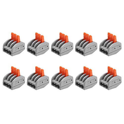 10Pcs Leva a molla 2/3/5 Way Push Fit morsettiera