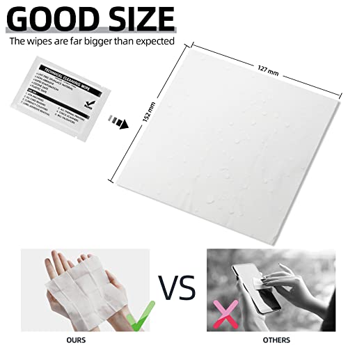 Sun-Home Shine 99.9% Technical Prep Pads 5.7In×5.9In Multi-Purpose Large Non Woven Handy Wipes Cleaning For Surfaces/Electronics/Industrial/Thermal Paste Remover, Etc, 30/Box #TOP2