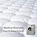 Mattress Pad Cover Queen Size - Breathable Soft Fluffy with Waterproof Bottom Layer - Pillow Top Cotton Top Down Alternative Filling Cooling Mattress Topper