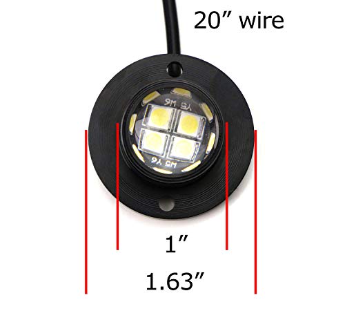 Kit de luces LED estroboscópicas de montaje superficial 12 chips miniatura 2
