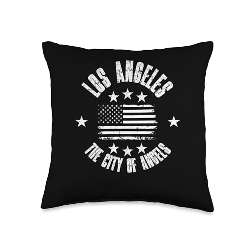 Los Angeles The City Of Angels Souvenir LA Throw Pillow