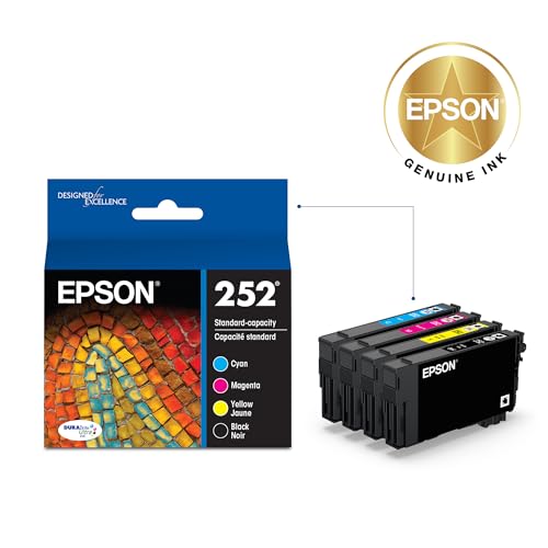 Image of Epson 252 Genuine Ink Cartridge Black and Color Combo Pack T252120-BCS