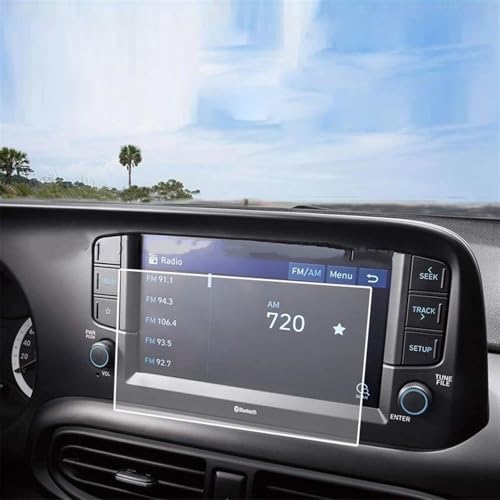 Verre trempe Hyundai Grand I10 2021 anti-rayures pour film protection navigation 8"