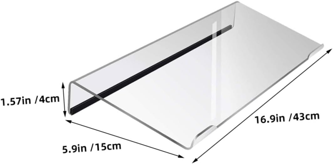 Gadpiparty 2pcs Non-Slip Acrylic Keyboard Riser Stand Ergonomic Tilted Keyboard Holder for Desk Adjustable Height Display Tray for Office and Home Use
