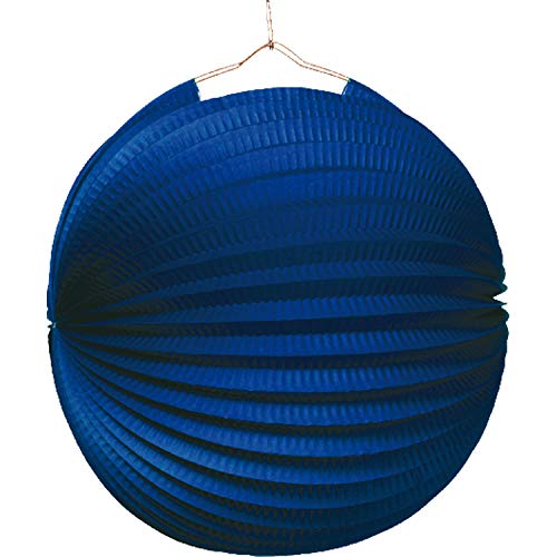 Preisvergleich Produktbild amscan Lampion blau flammwidrig, Durchmesser 25 cm