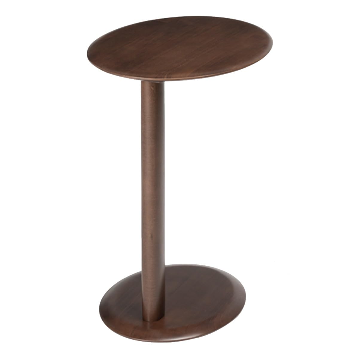 Mesa de diseño moderno para sofa y salon tipo mesita noche decorativa walnut B