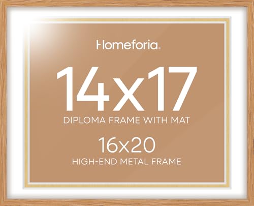 Homeforia 16x20 Diploma Wood Frame with Mat