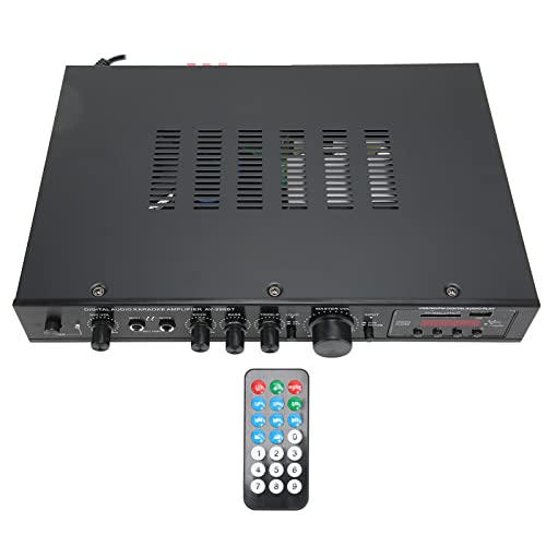 Amplificador Doméstico, Preto Multifuncional de 5 Canais FM Estéreo Amplificador de Pesquisa Automát