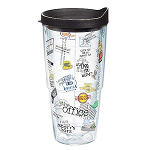 Tervis The Office Smorgasbord Made in USA Double Walled Insulated Tumbler Travel Cup Keeps Drinks Cold & Hot, 24oz, Classic