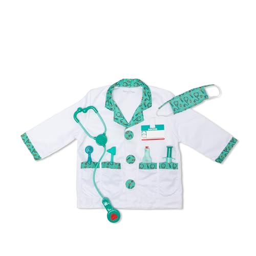 Melissa & Doug Doctor Role Play Costume Dress-Up Set (7 pcs)