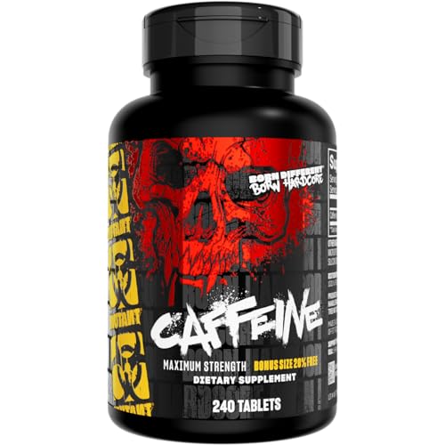 Mutant - MUTANT Caffeine Pills | Pharmaceutical - Grade Pure Caffeine Supplement for Boosting Energy, Focus, Mental Alertness, Performance & Endurance | Reduces Fatigue & Restores Wakefulness | 240 Tablets