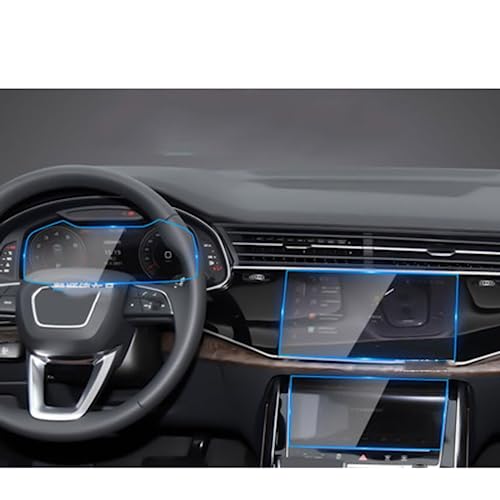 Film de navigation GPS de voiture et protection verre trempé anti-rayures écran LCD Q7 Q8