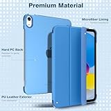 Case For iPad A16 (11th Generation 2025) Slim Lightweight Stand Case with Hard Translucent Back, Auto Wake/Sleep, Touch ID Compatible, Protective 11-inch Cover (Sky Blue) - Image 3