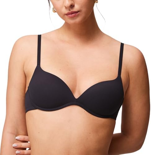 Halobliss Damen Lift up BH Kleine Brüste ohne Bügel Seamless | T-Shirt BHs, mit Polstert, für Tiefen Ausschnitt