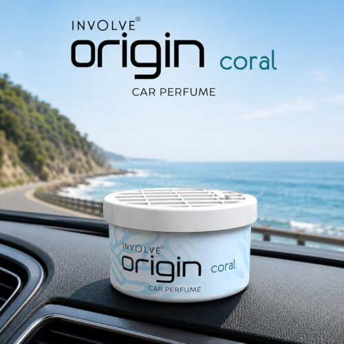 Image of Involve Origin Coral Premium Car Air Freshener | Leak-Proof Car Perfume | Long-Lasting Fresh Fragrance | Car Interior Freshener | Car Accessories