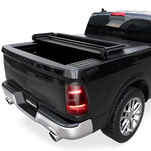 KUIPERAUTO Soft Tri-fold 5.6 Feet Bed Tonneau Cover Compatible for 2009-2025 Dodge Ram 1500 (Incl....