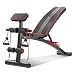 Produktbild QXF-DJSY Gewichtheben Hantel Bank Multifunktion Haushalt Bauchmuskeln Fitness Stuhl Männer und Frauen Sit-ups Rückenbrett Fitnessgeräte MSMS