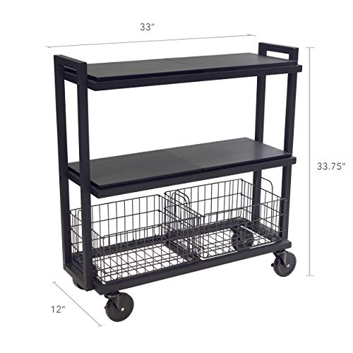 image for Atlantic Modular Mobile Storage Cart System, with Interchangeable Shel