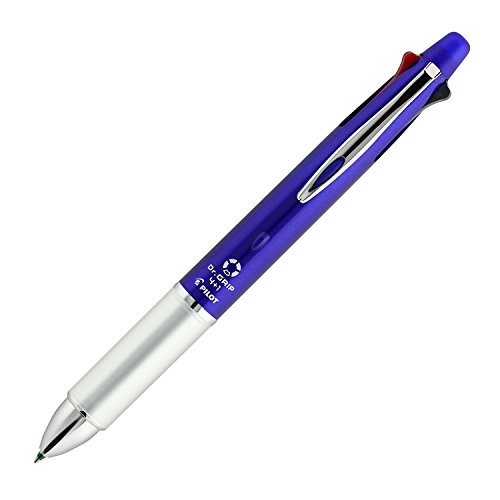 Pilot Dr. Grip 4+1, 4 Color 0.7 mm Ballpoint Multi Pen and 0.5 mm Pencil - Blue Body