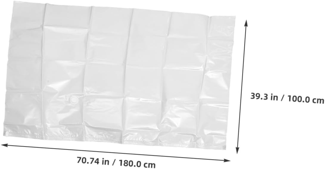 2pcs Jumbo Mattress Vacuum Bags Heavy Duty Compression Storage Bags for Bedding and Clothes Reusable Vacuum Seal for Moving and Travel