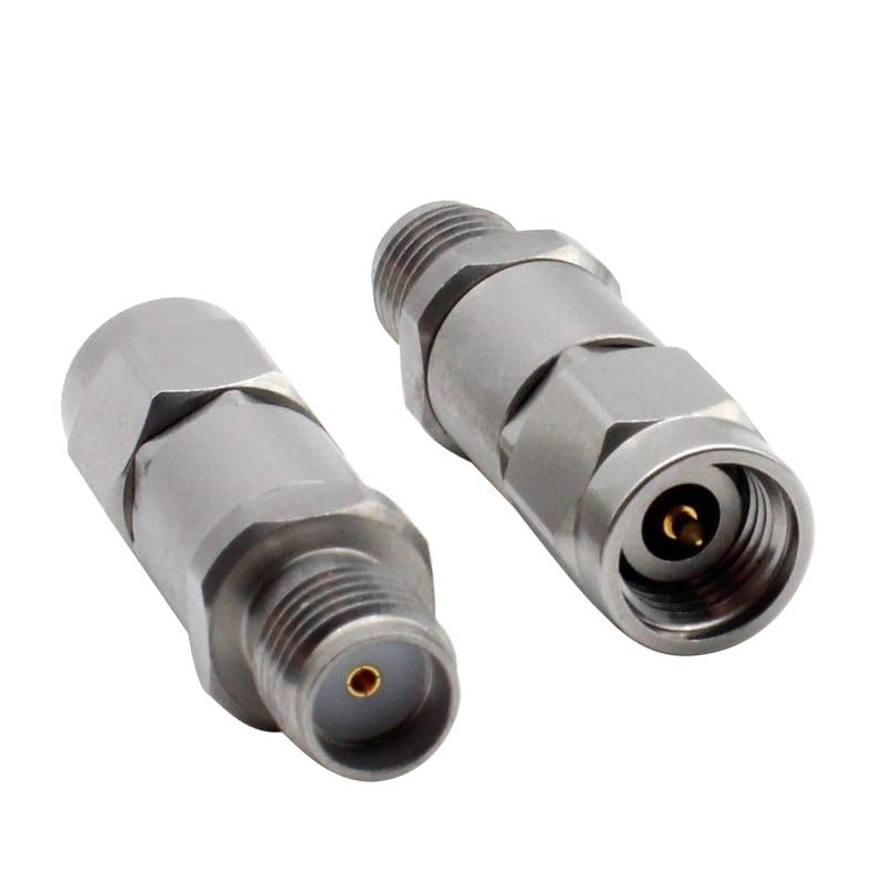 Prise mâle 2,92 mm vers SMA femelle Adaptateur coaxial RF en acier inoxydable 18 GHz haute performance