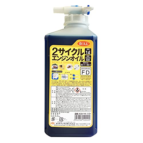 大澤ワックス BOLL 2サイクルエンジンオイル コック付1L 2CO-1K