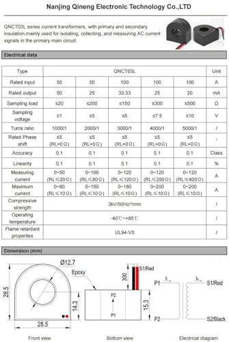 Transformador de corriente de precisión QNCT03 para solucionar problemas de espacio en cuadros 3