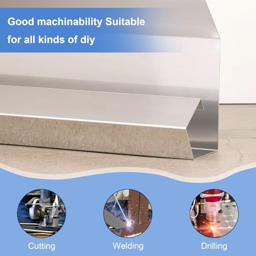 iMeistek 0,8 mm Dicke 80 x 80 mm Aluminiumblech,6063 Quadratische Aluminium-Panelplatte mit Beidseitiger Schutzfolie für DIY-Bastelarbeiten (3 Stück)