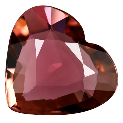 Pierre précieuse tourmaline rose de 10x9 mm, éclat naturel et forme cœur pour un bijou sur mesure