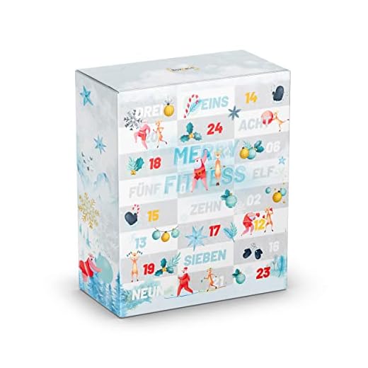 BIO Adventskalender 2021 für Sportler I Bodybuilding I gesundheitsbewusste Menschen Geschenkbox I 24 proteinreiche Produkte I Muskelaufbau I Abnehmen Adventszeit I gesund durch die Adventszeit