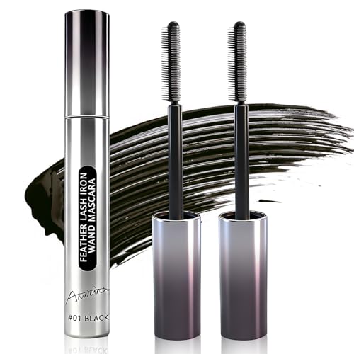 2Pcs Iron Wand Mascara, Metal Mascara, Mascara Waterproof, Mascara Volumizzante
