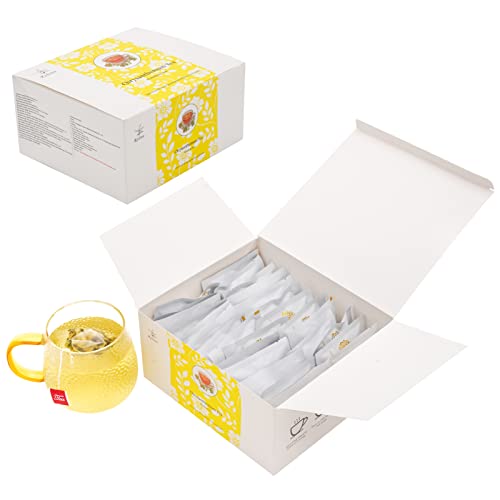 Rzlinn Chrysanthemum Tea (2G*30 Tea Bags) 2.12 Oz Premium Hangzhou Tongxiang Fetal Chrysanthemum Natural Herbal Tea, Decaf Tea Bags Soothing And Relaxing, Exquisite Tea Box Gifts For Tea Lovers #TOP7