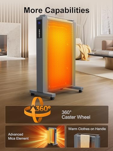 Uthfy 1500w Space Heaters for Indoor Use，35 Inch Convection Heaters for Indoor Use, 3 Sides Heating, 12H Timer, Temperature Adjustable 50-95℉, Remote, Tip-Over & Overheat Protection by Uthfy - Image 14