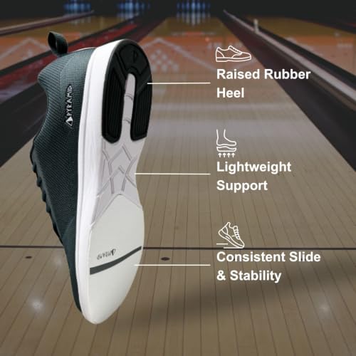 Image of Pyramid Men's Path Lite Seamless Mesh Bowling Shoes - Lightweight Seamless Design, Athletic Fit, Breathable Knit Upper, Universal Slide Soles