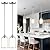 LIROUVET 2 Pack Pendant Light Fixtures, Modern Dual Glass Pendant Lights, Brushed Nickel Hanging Light with Clear and Milk Glass, Pendant Lights Kitchen Island for Dining Room PL02BN-2PK