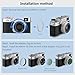 Haoge Lens Filter Adapter Ring for Fujifilm X100VI Fuji FinePix X100V Camera fit 49mm UV CPL ND Filter Lens Cap Replace Fujifilm AR-X100 Silver