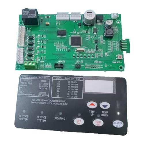 QOXEZY Kit scheda di controllo con membrana interruttore per Pentair MasterTemp e per modelli STA-RITE Max-E-Therm per riscaldatori per piscine e spa