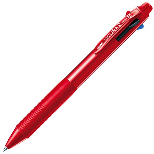 Pentel Ballpoint Pen Vicuna, Extra Fine, Black, Red, Blue, Green, Red (Bxc45B) #TOP24