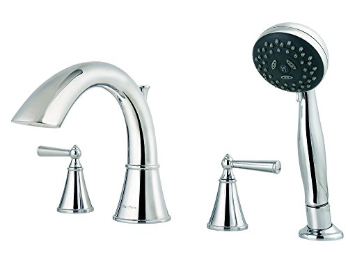 Pfister RT6-4GLC Saxton 2-Handle Roman Tub Trim with Handheld Shower 2.0 gpm Polished Chrome