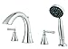 Pfister Saxton 2-Handle Roman Tub Trim with Handheld Shower, Polished Chrome