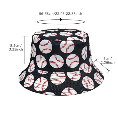 Image of Quanhaigou Bucket Hat for Men Women,Packable Reversible Printed Sun Hats,Fisherman Outdoor Summer Travel Hiking Beach Caps