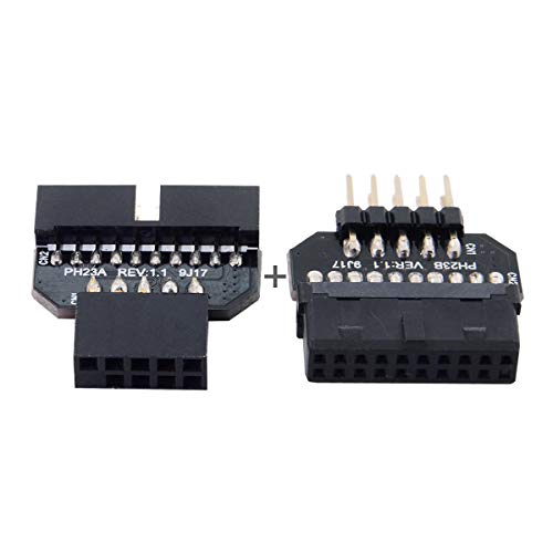 Cablecc U2-026-CC 1Set Reversible Usb 2.0 9Pin Housing To Motherboard Usb 3.0 20Pin Header Female Adapter thumb #5