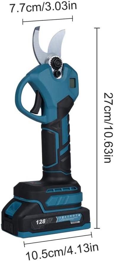 FENTERXY 18V Electric Pruning Shears Brushless Portable Cordless Branch Cutter Tree Trimmer with LCD Display 2000mAh Ba - Image 2