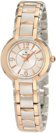 �u���[�o Bulova Women's 98L153 Two-Tone Stainless Steel Bracelet Watch ���� ���f�B�[�X �r���v �y���s�A���i�z