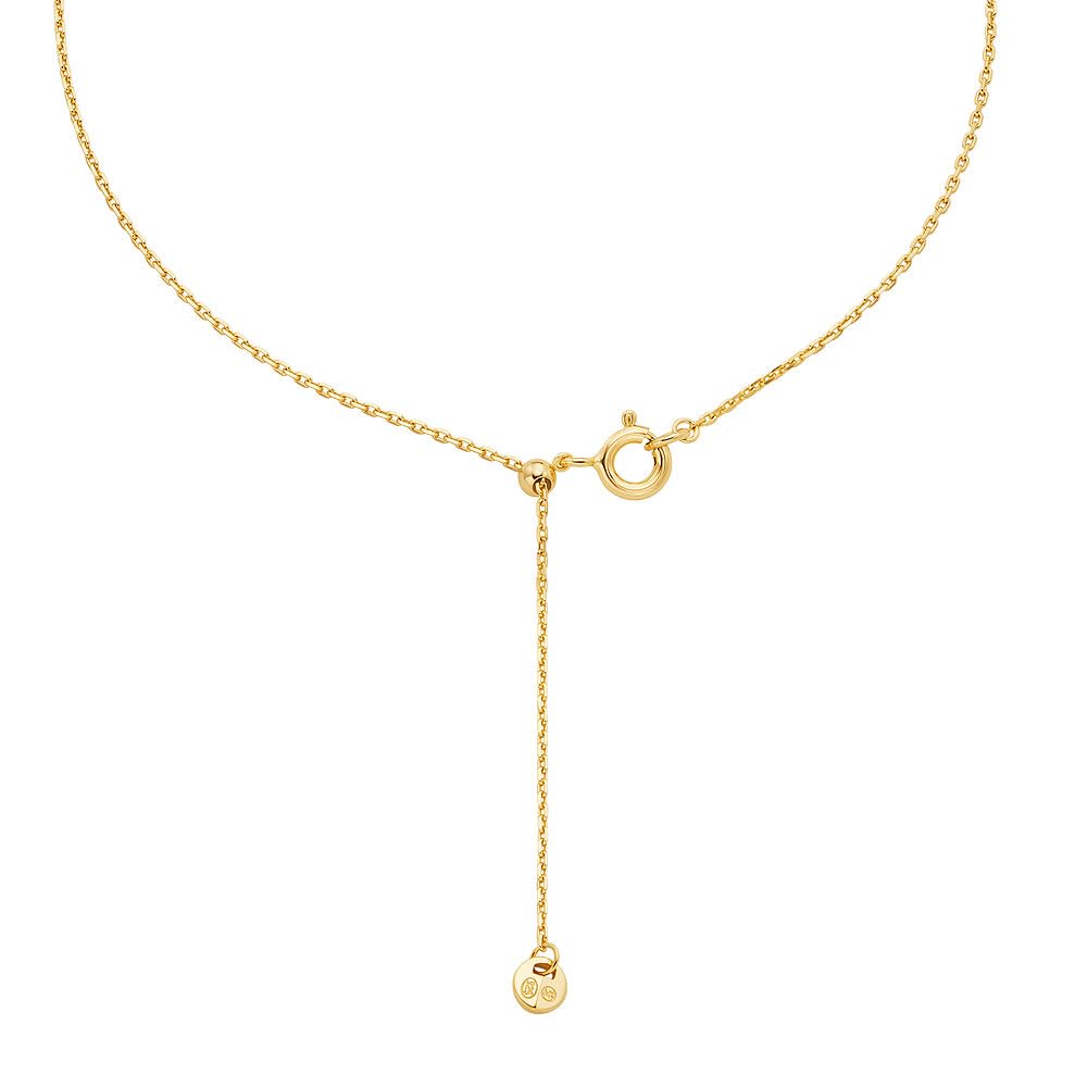 Michael Kors – Premium Kors Brilliance goldfarbene Station-Halskette aus Sterlingsilber für Damen, MKC1714CZ710